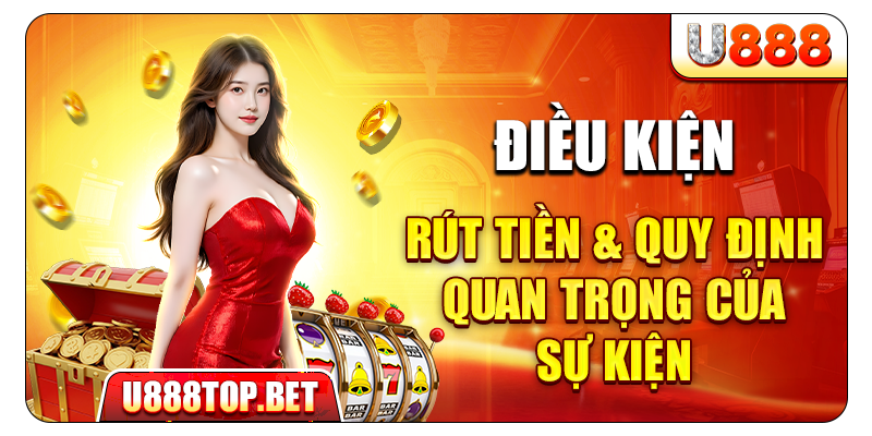 Điều kiện rút tiền & lưu ý quan trọng của sự kiện